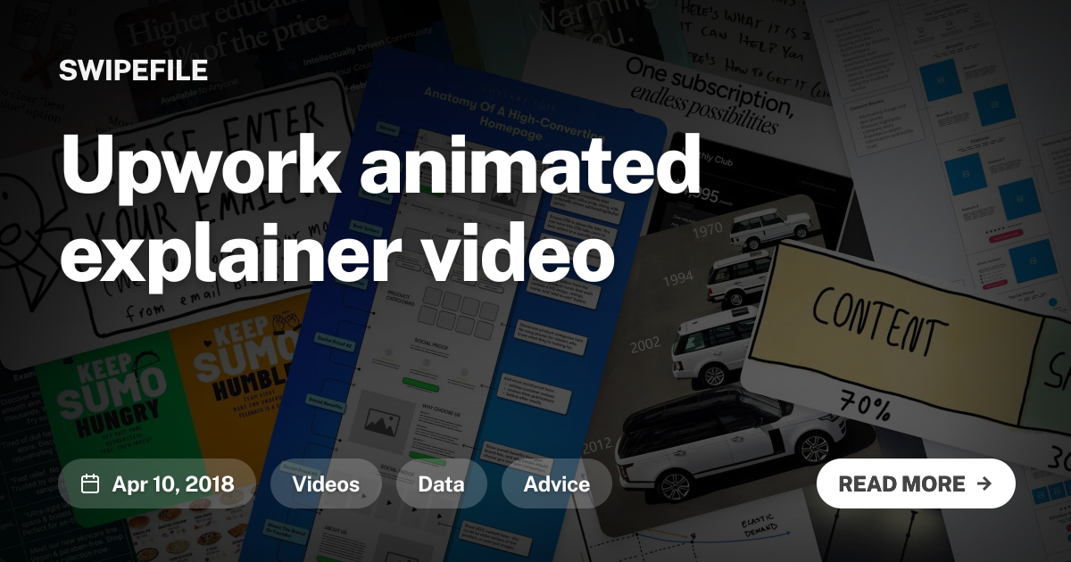 Upwork Animated Explainer Video Swipefile