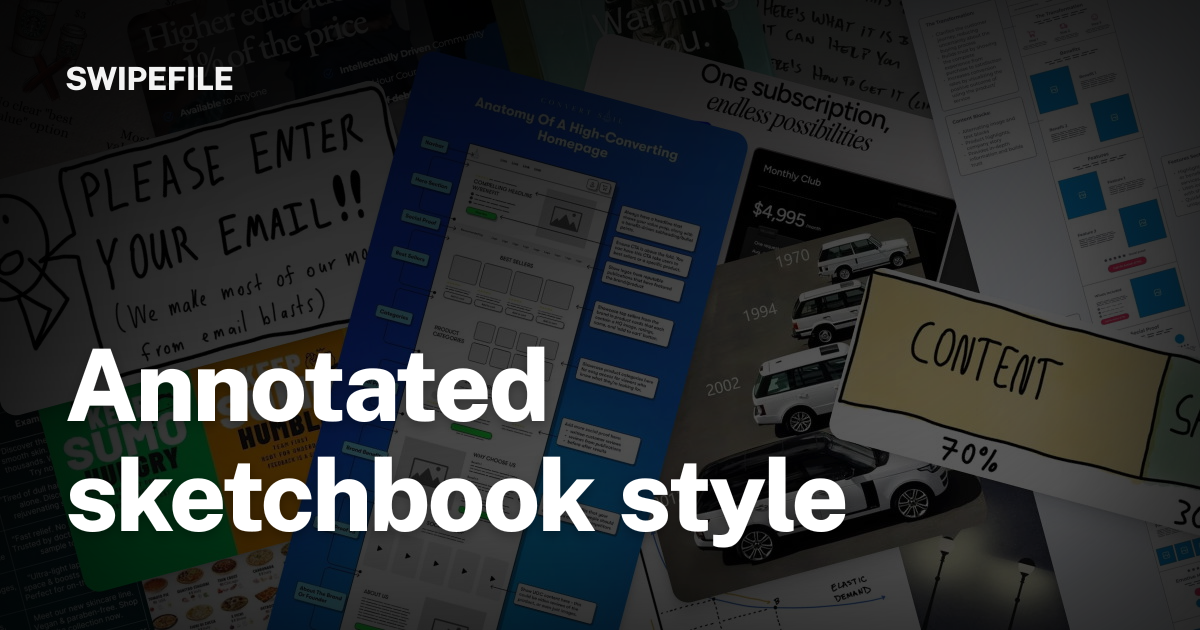 Annotation Box Style Annotated sketchbook style | Swipefile