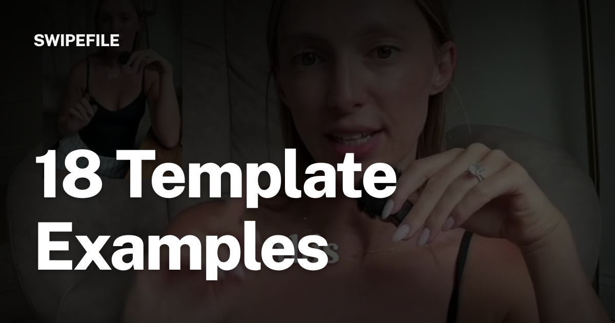 17 Template Examples | Swipefile