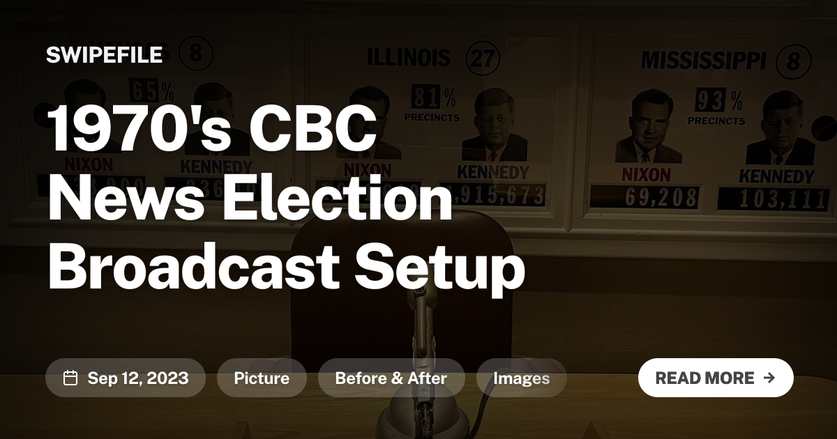 1970&#x27;s CBC News Election Broadcast Setup
