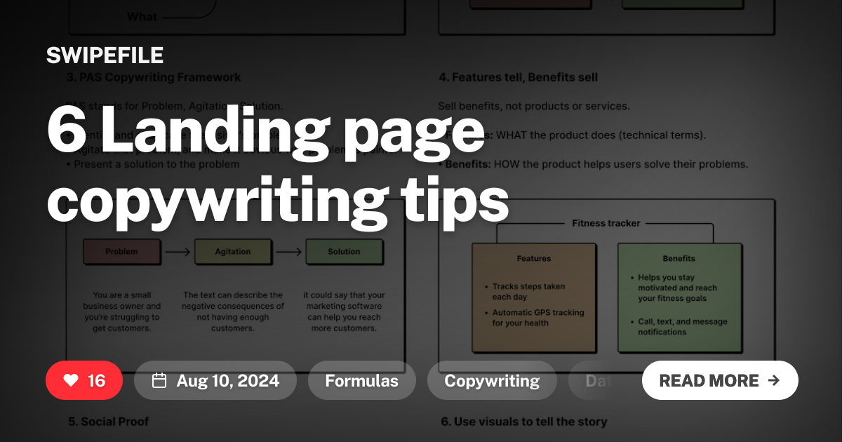 6 Landing page copywriting tips