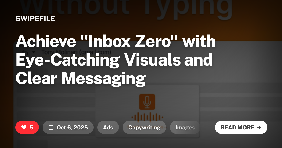 Achieve "Inbox Zero" with Eye-Catching Visuals and Clear Messaging ...
