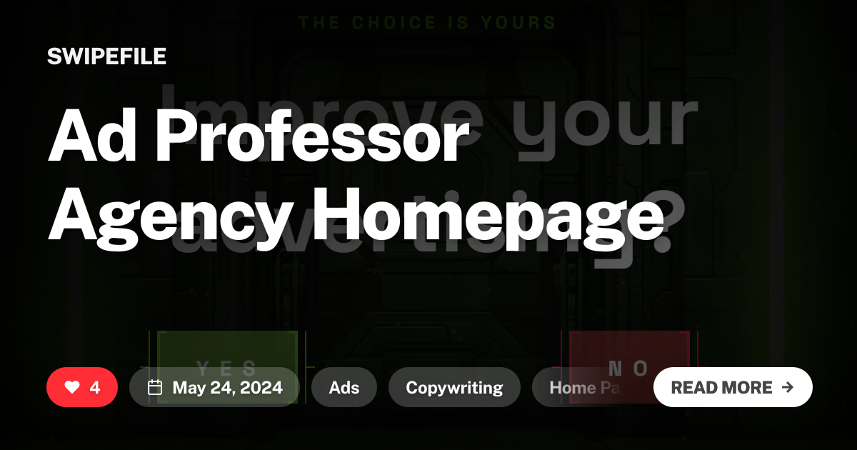 Ad Professor Agency Homepage