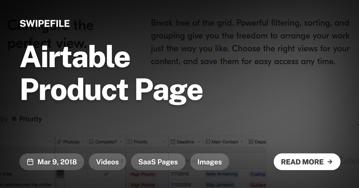 Airtable Product Page