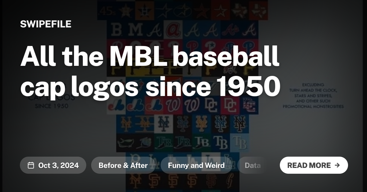 All the MBL baseball cap logos since 1950