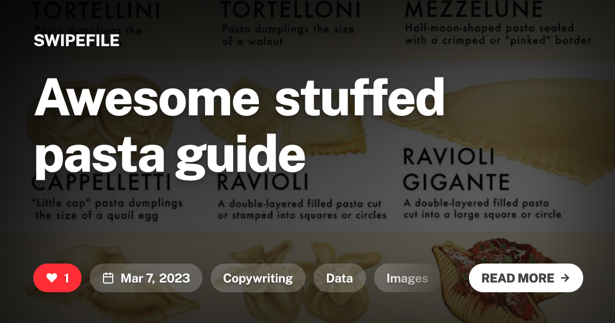 Awesome stuffed pasta guide
