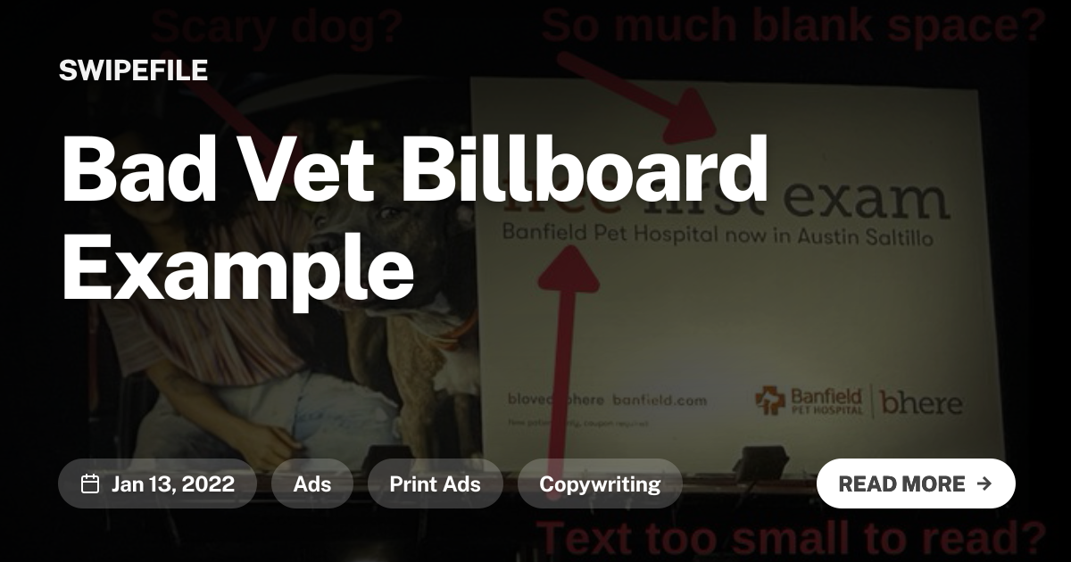 Examples Of Bad Print Ads