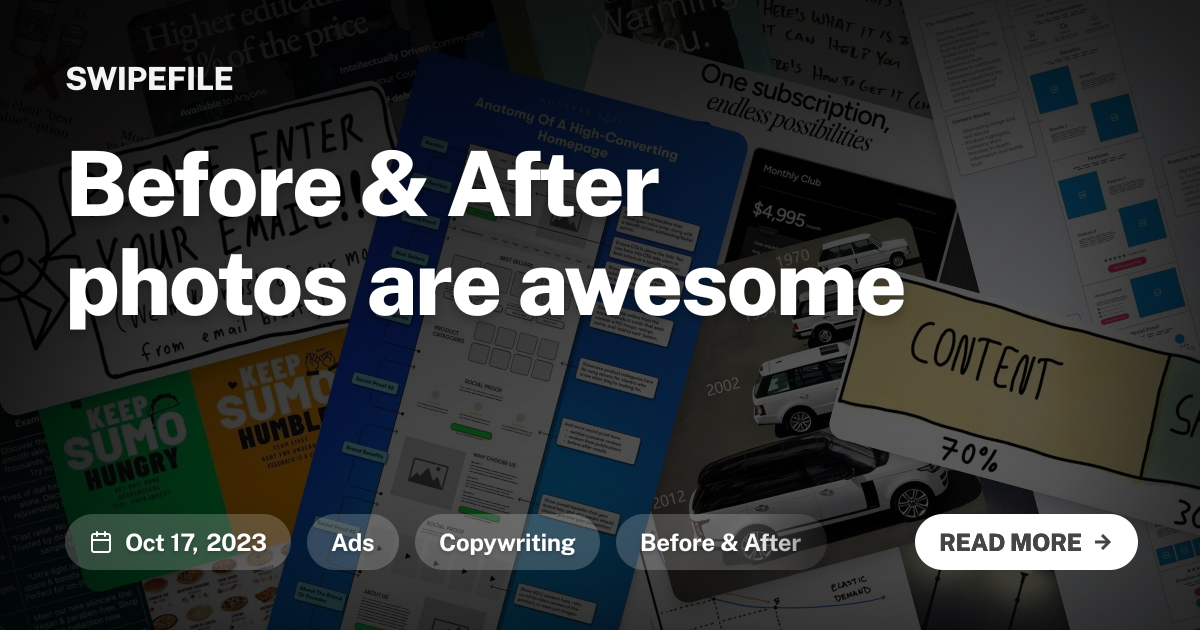 Before &amp; After photos are awesome