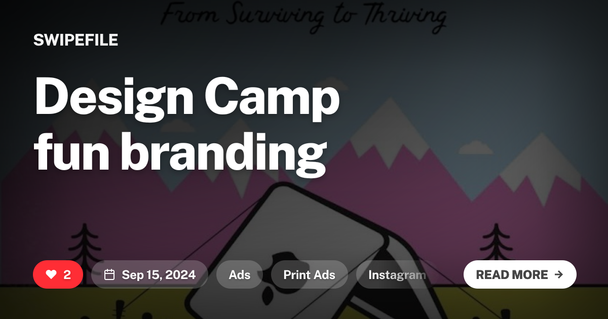 Design Camp fun branding