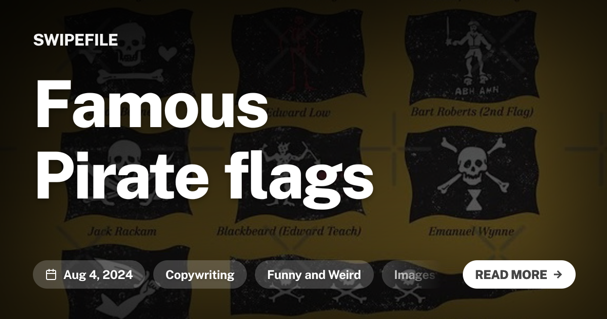 Famous Pirate flags