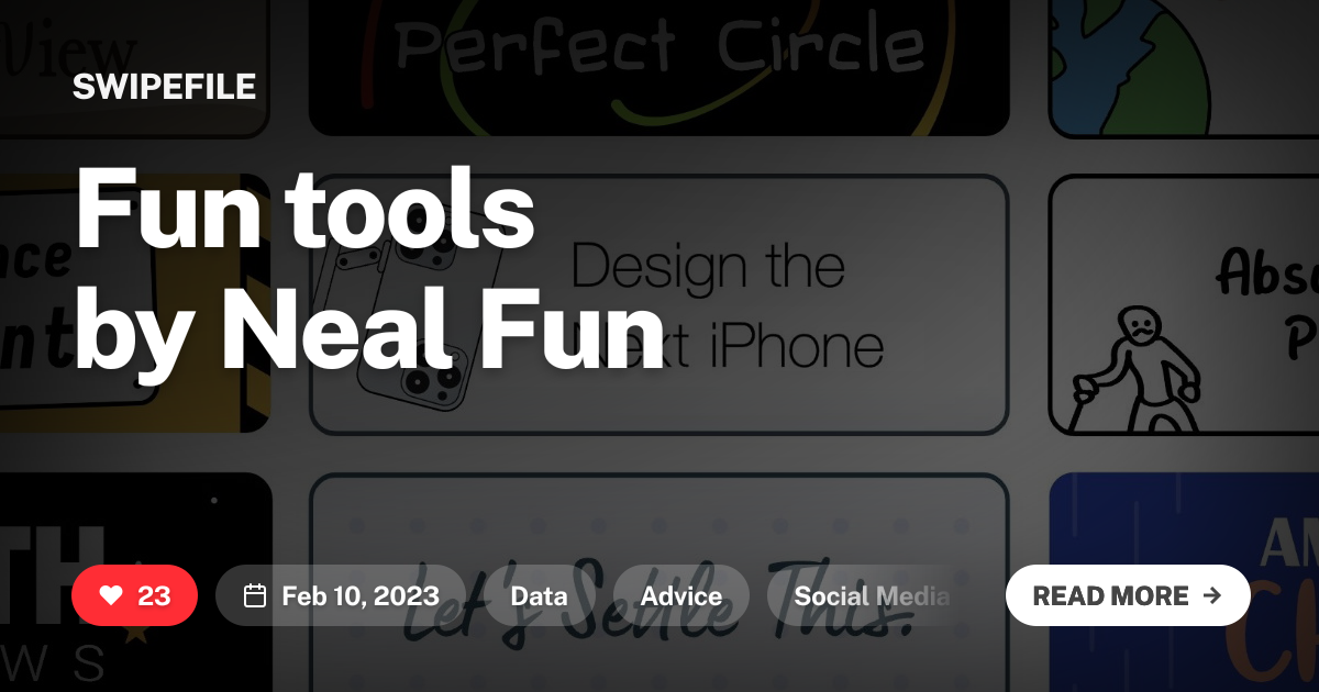 Fun tools by Neal Fun