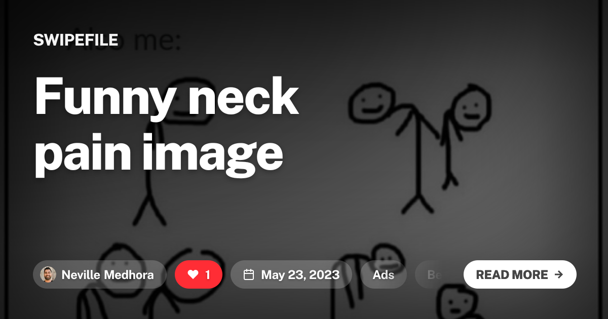 Funny neck pain image