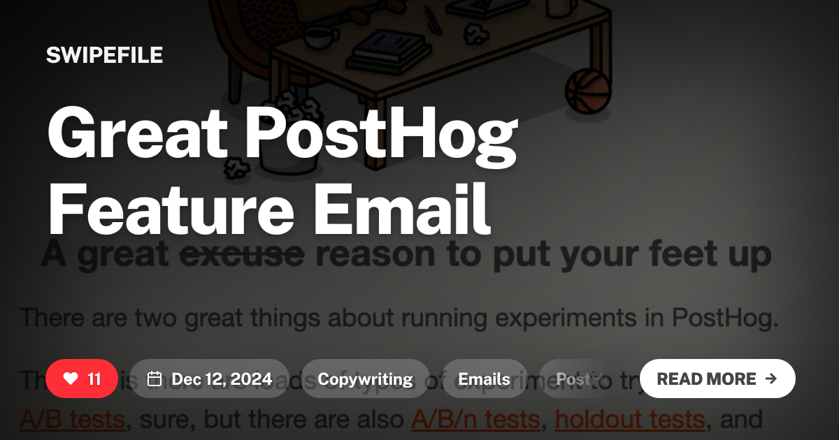 Great PostHog Feature Email