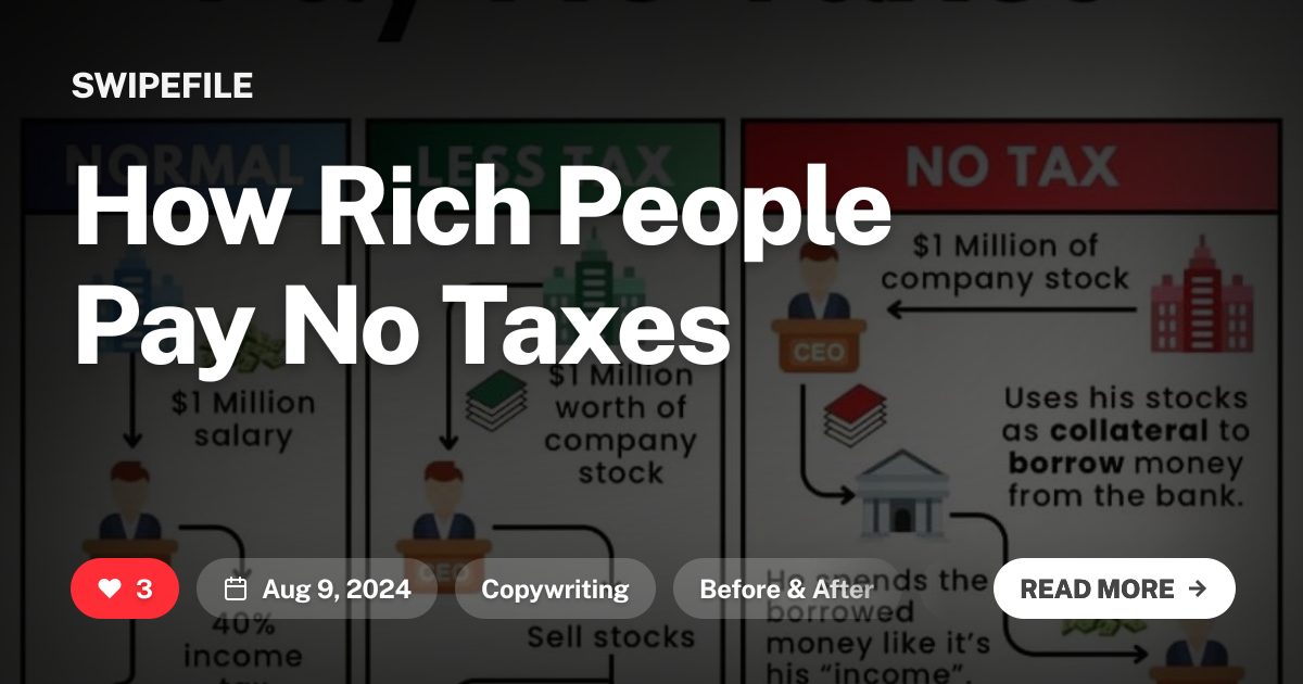 How Rich People Pay No Taxes