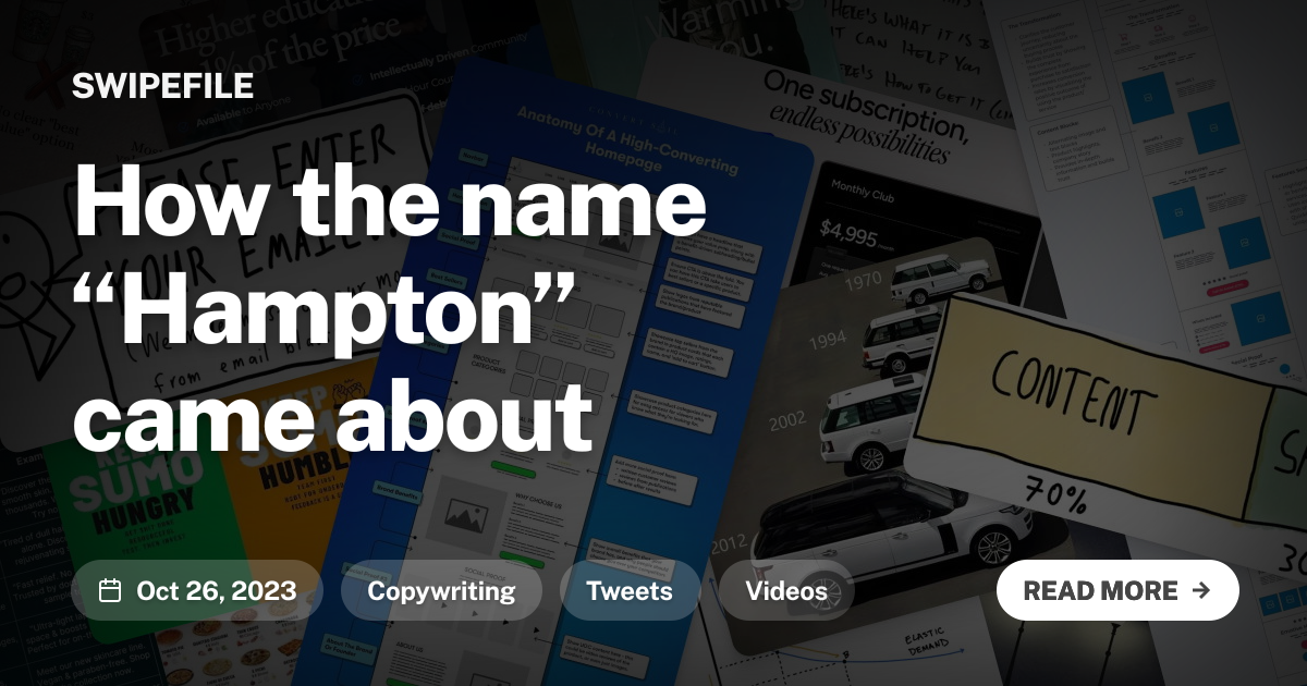 How the name “Hampton” came about