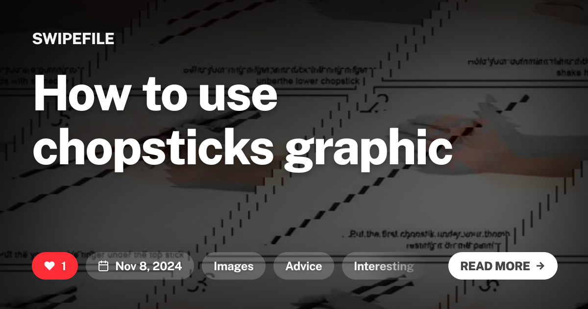 How to use chopsticks graphic