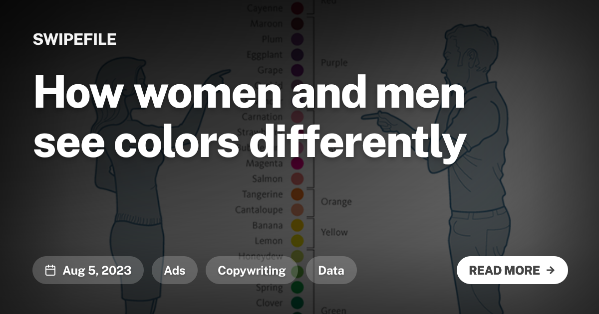 How women and men see colors differently