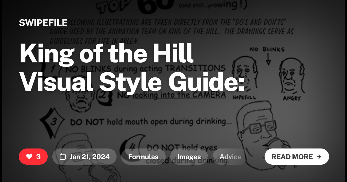 King of the Hill Visual Style Guide: