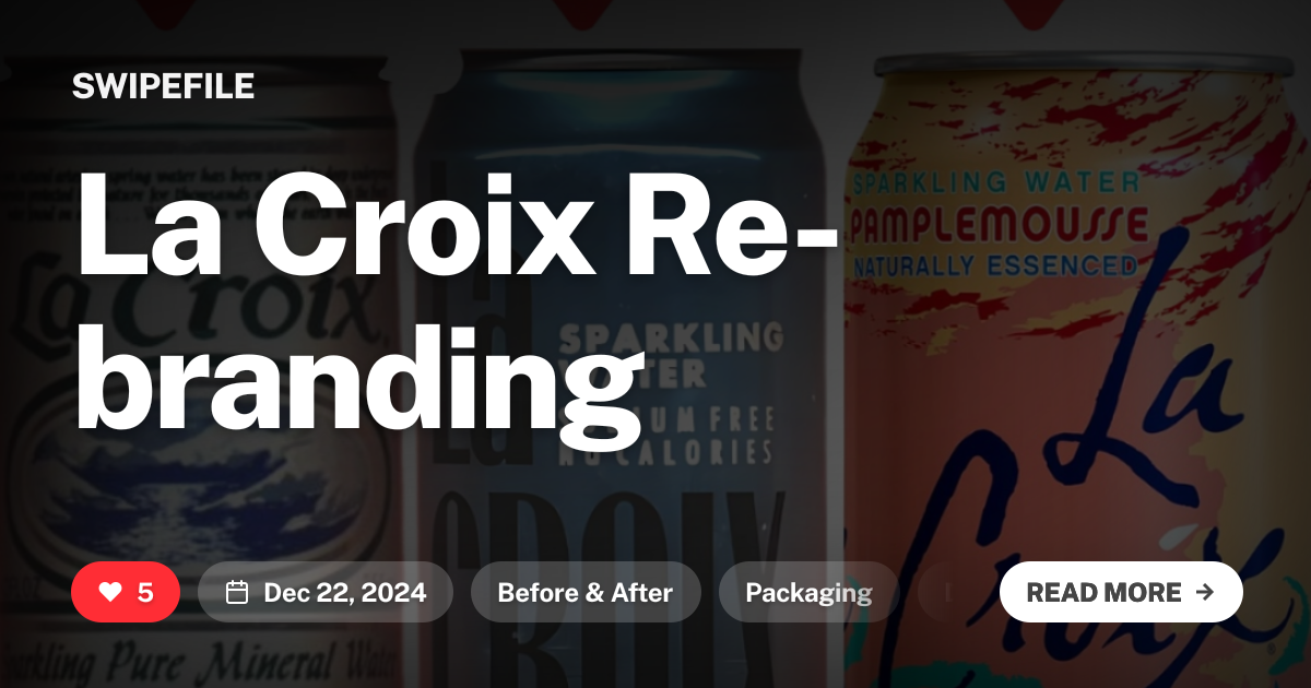 La Croix Re-branding
