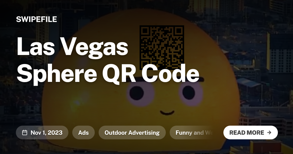 Las Vegas Sphere QR Code