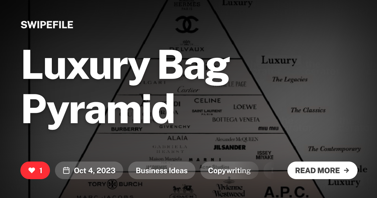 Luxury Bag Pyramid
