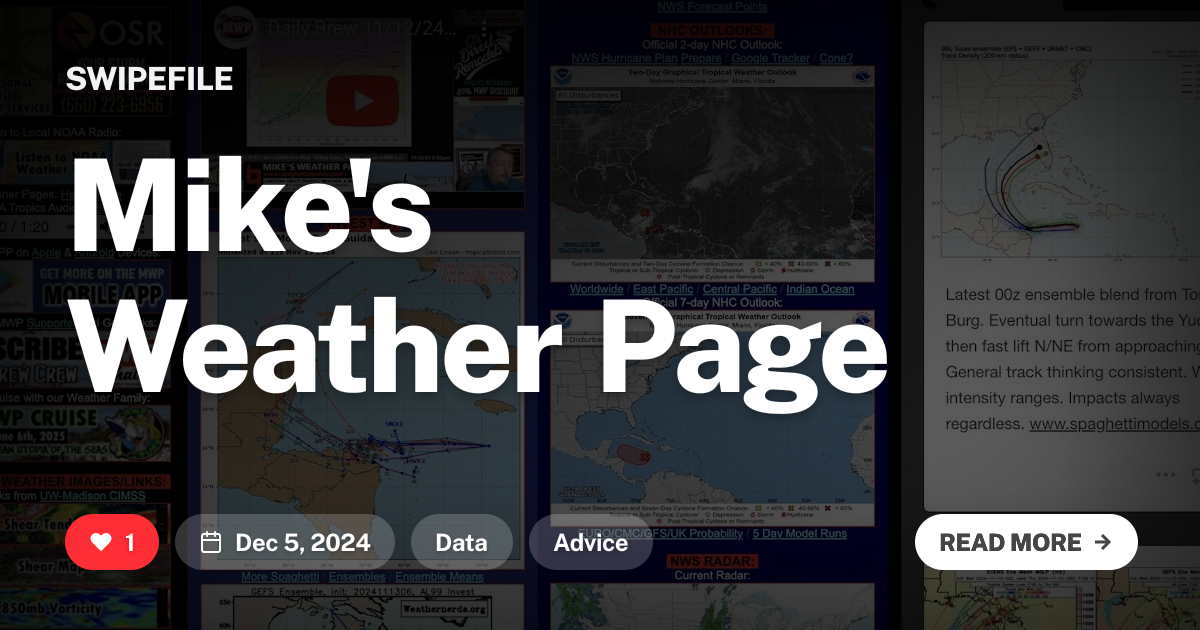 Mike&#x27;s Weather Page