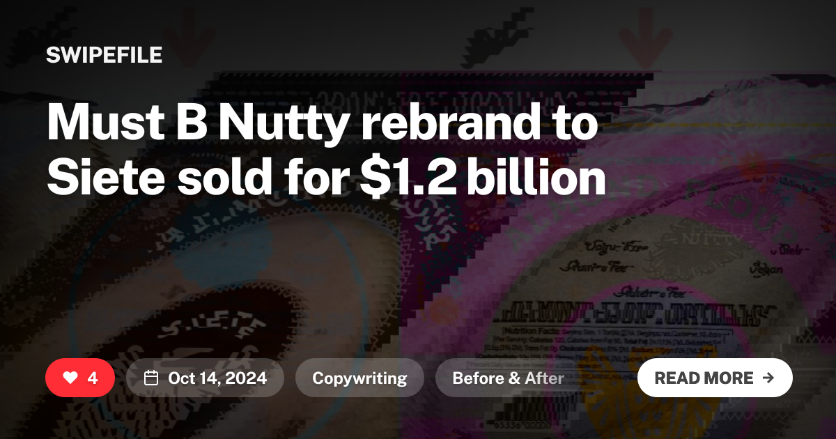 Must B Nutty rebrand to Siete sold for $1.2 billion