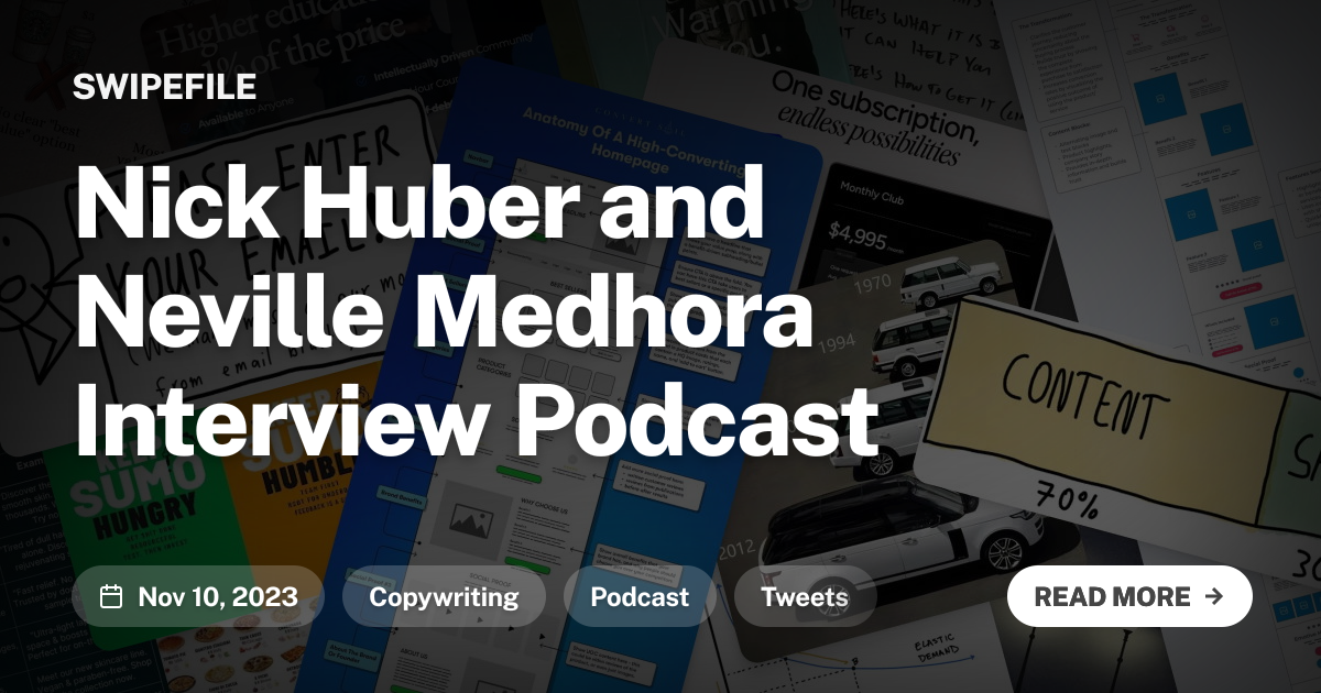 Nick Huber and Neville Medhora Interview Podcast