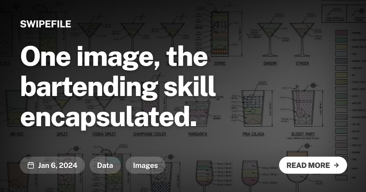 One image, the bartending skill encapsulated.