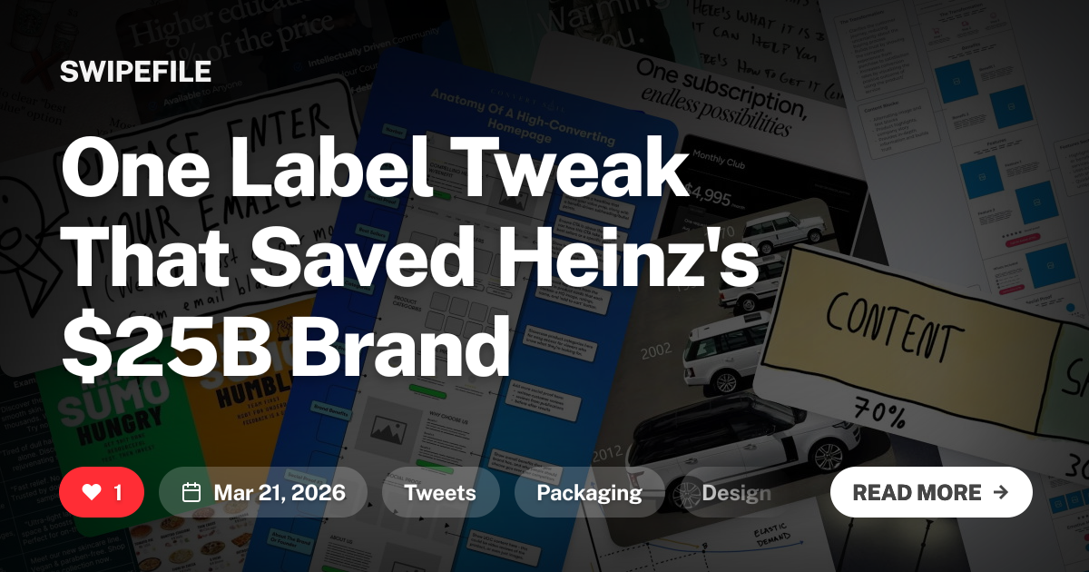 One Label Tweak That Saved Heinz's $25B Brand
