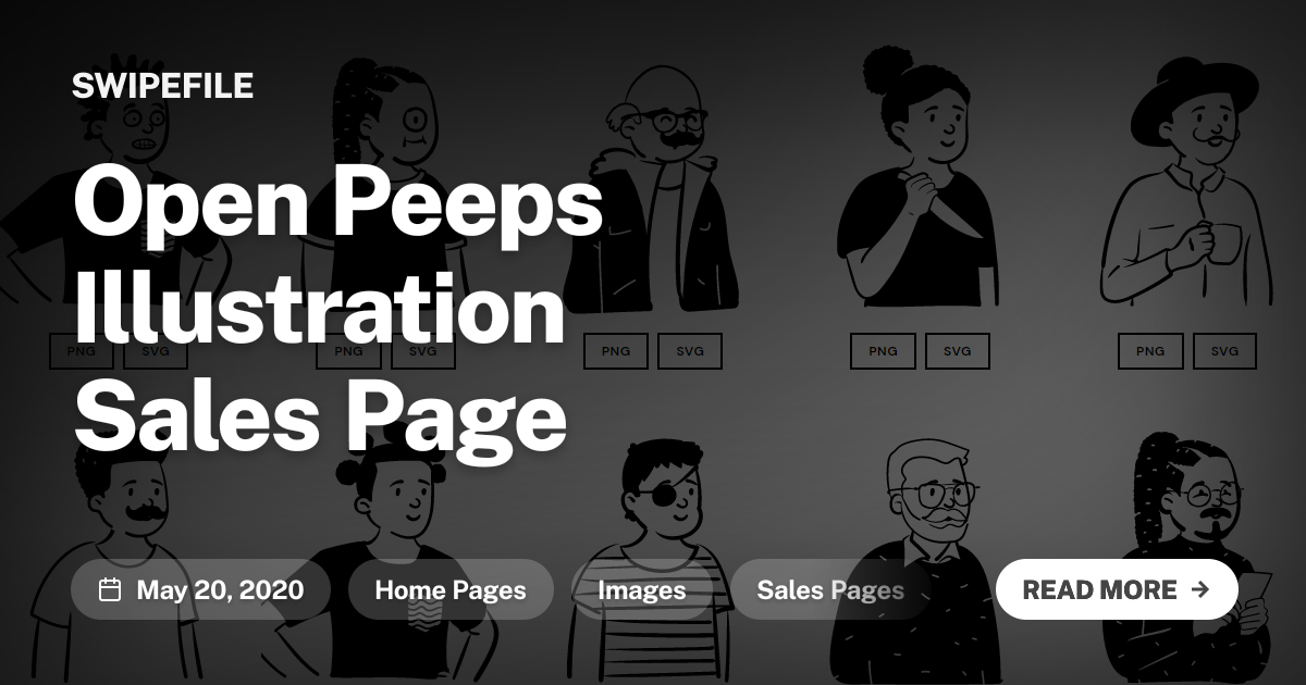 Open Peeps Illustration Sales Page