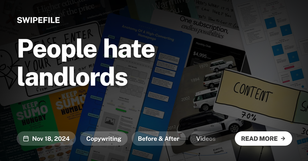 People hate landlords