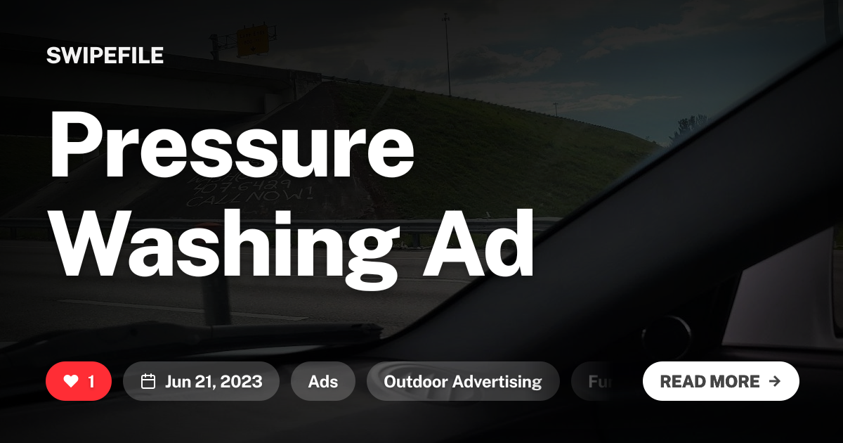 Pressure Washing Ad