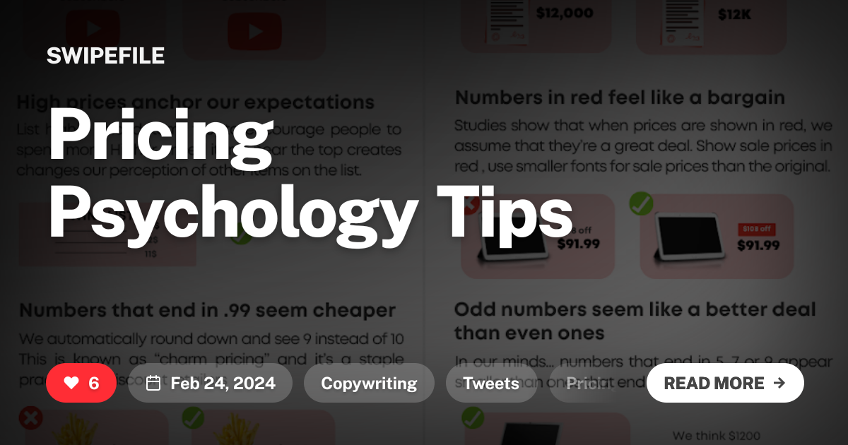 Pricing Psychology Tips