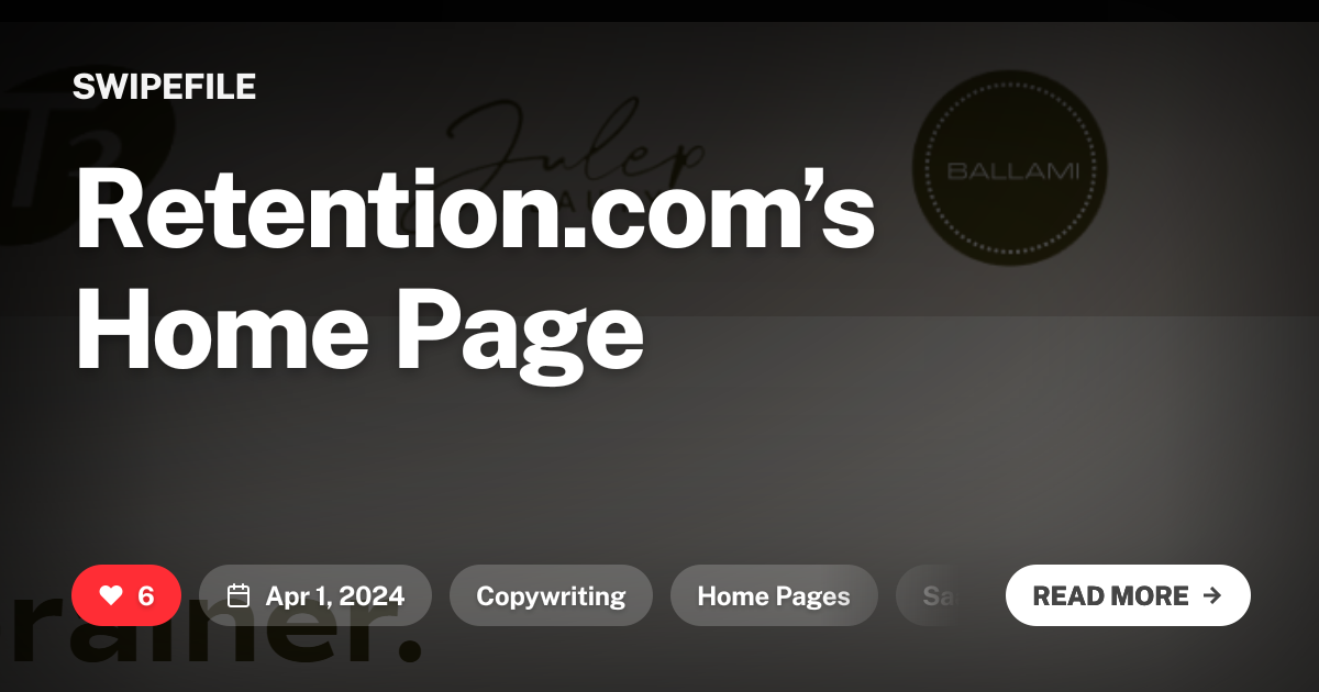 Retention.com’s Home Page