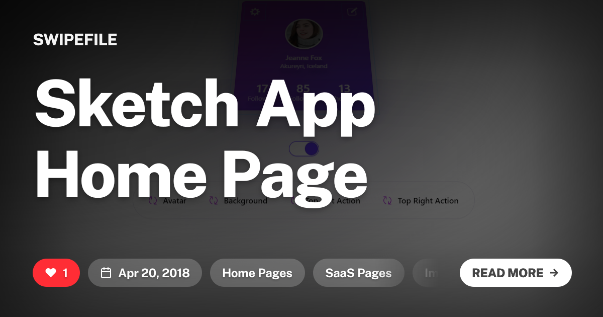 Sketch App Home Page