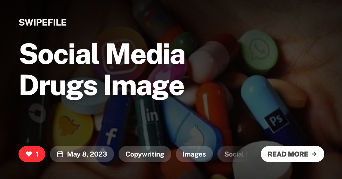 Social Media Drugs Image