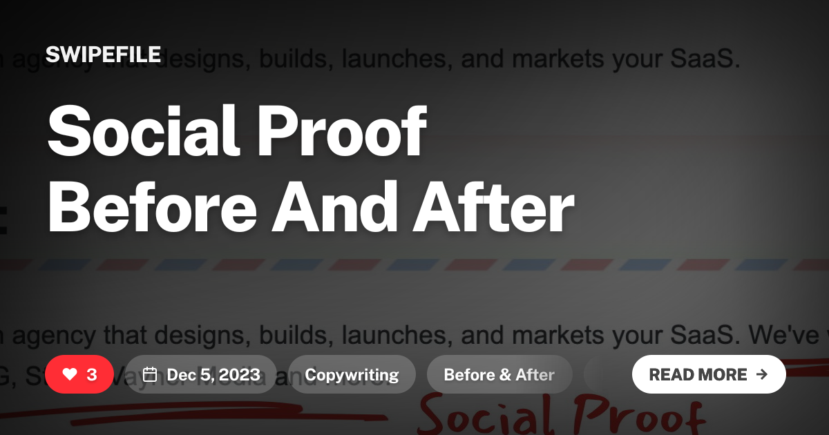 Social Proof Before And After