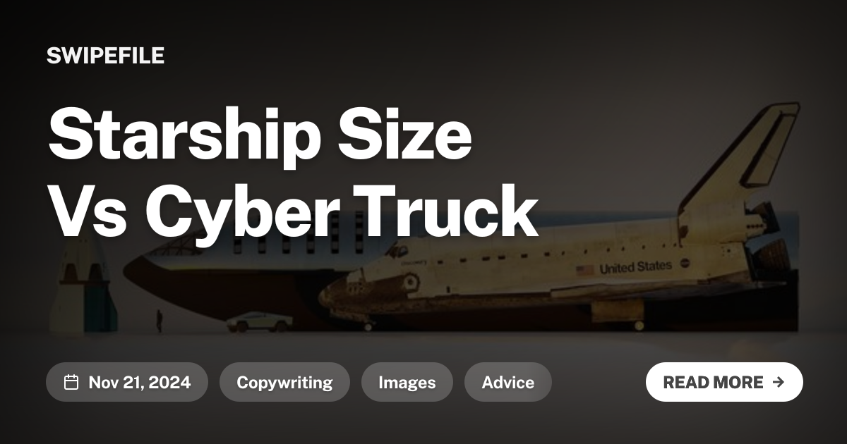 Starship Size Vs Cyber Truck