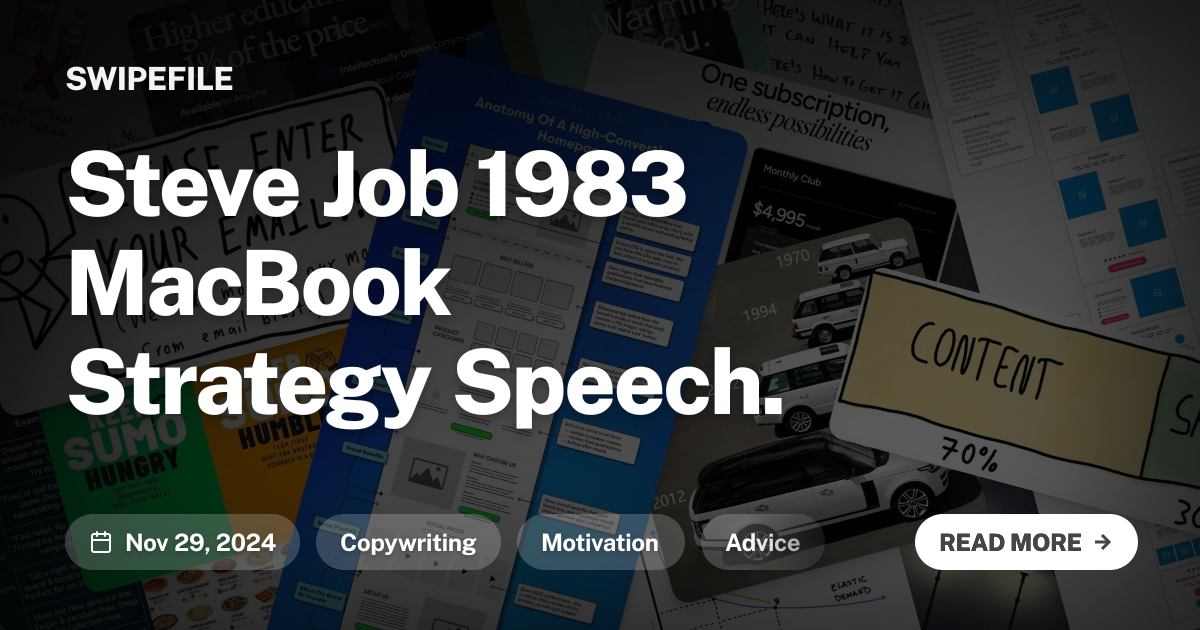 Steve Job 1983 MacBook Strategy Speech.