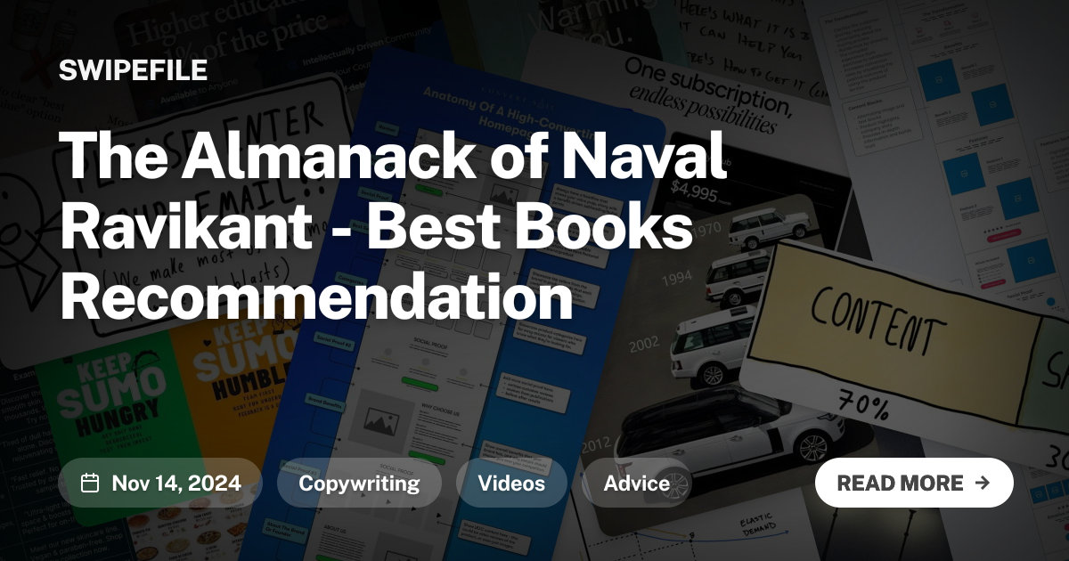 The Almanack of Naval Ravikant - Best Books Recommendation