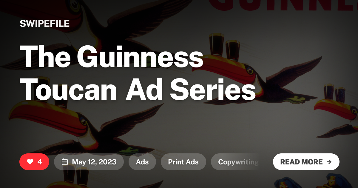 The Guinness Toucan Ad Series