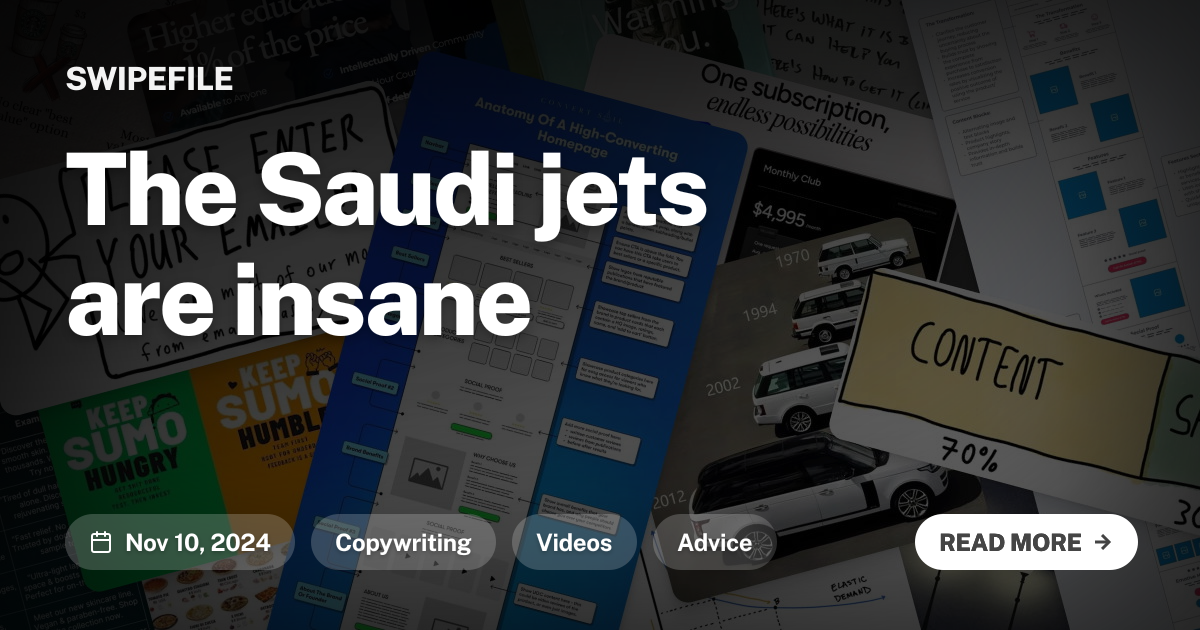 The Saudi jets are insane