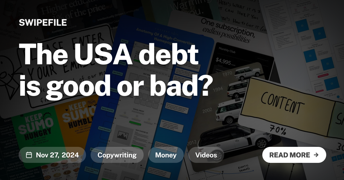 The USA debt is good or bad?