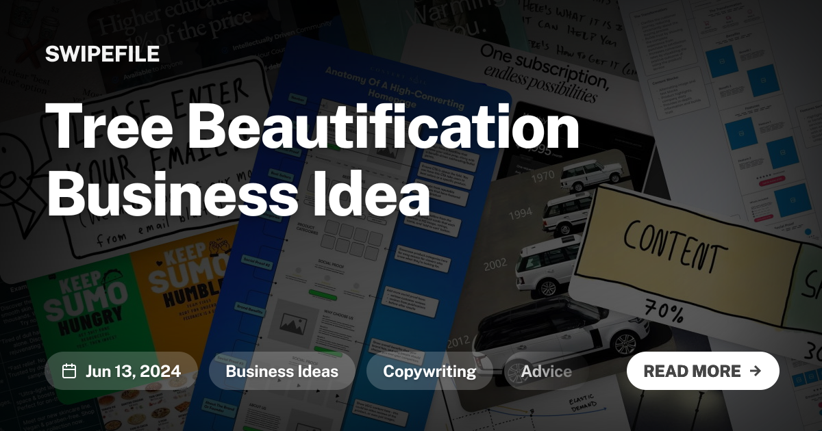 Tree Beautification Business Idea