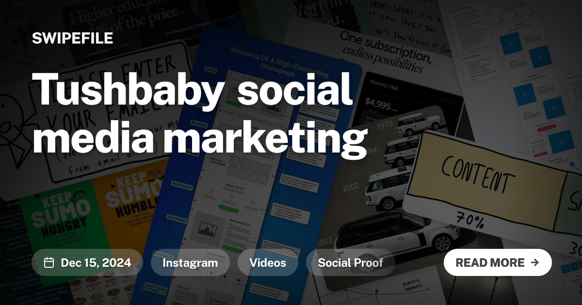 Tushbaby social media marketing