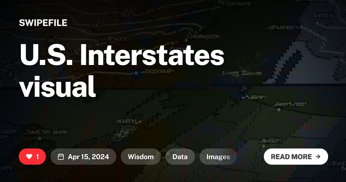 U.S. Interstates visual