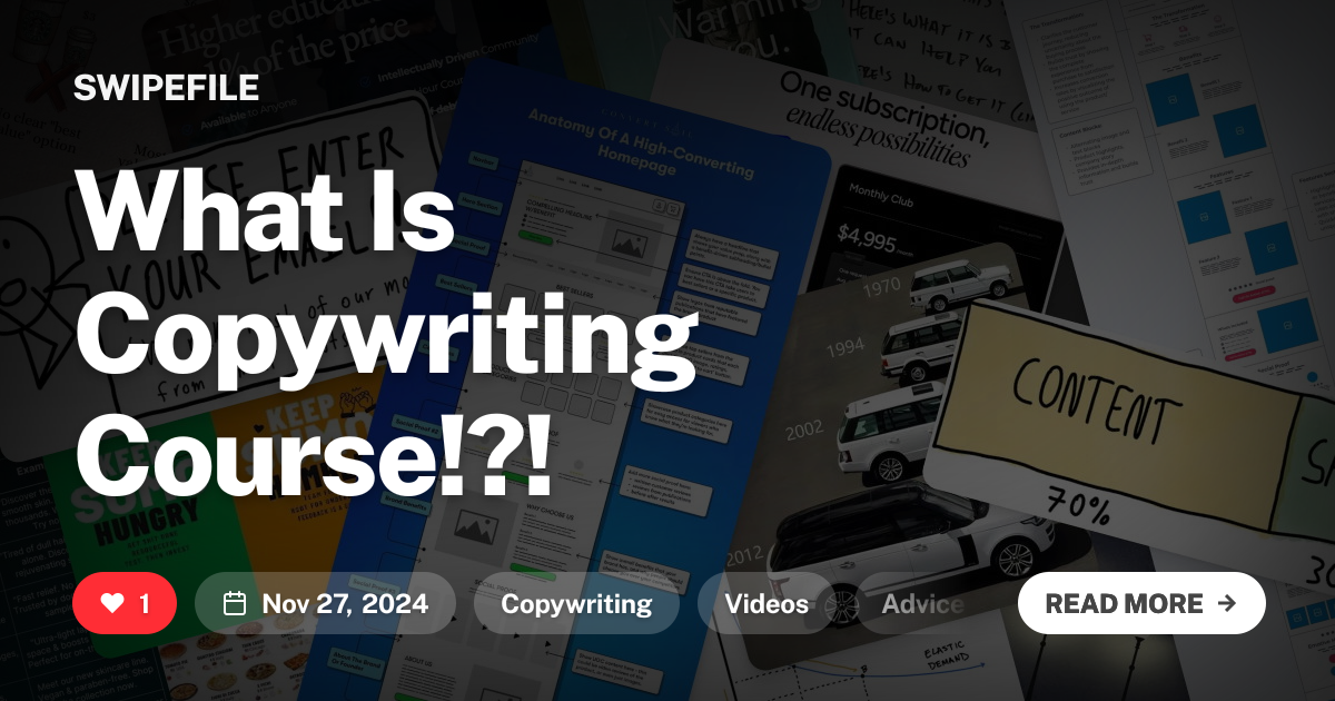 What Is Copywriting Course!?!