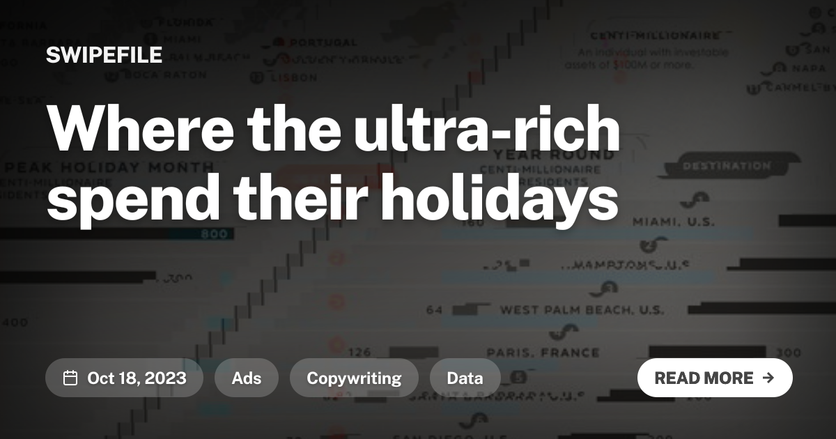Where the ultra-rich spend their holidays
