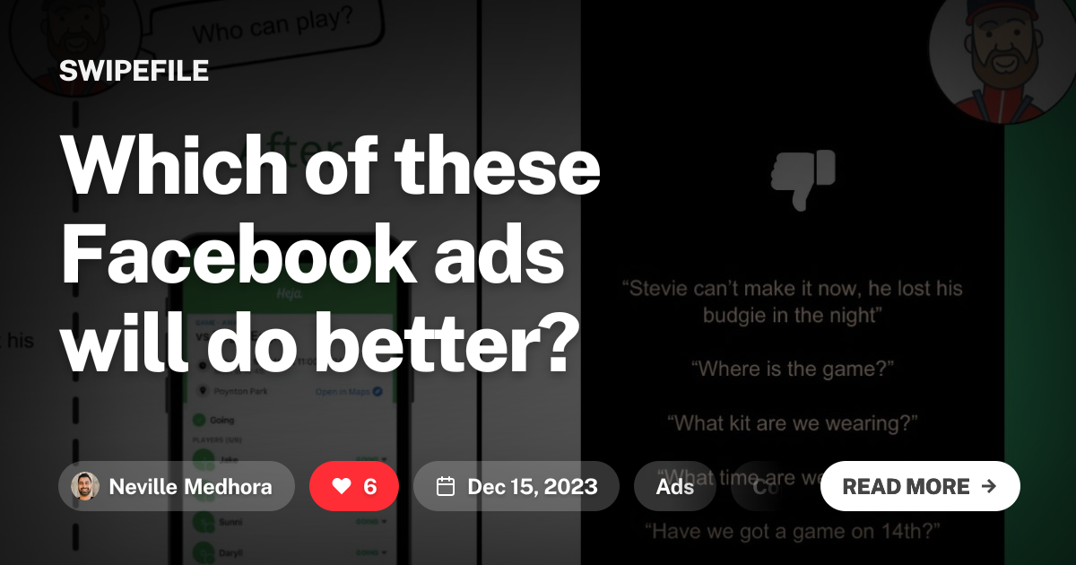 Which of these Facebook ads will do better?